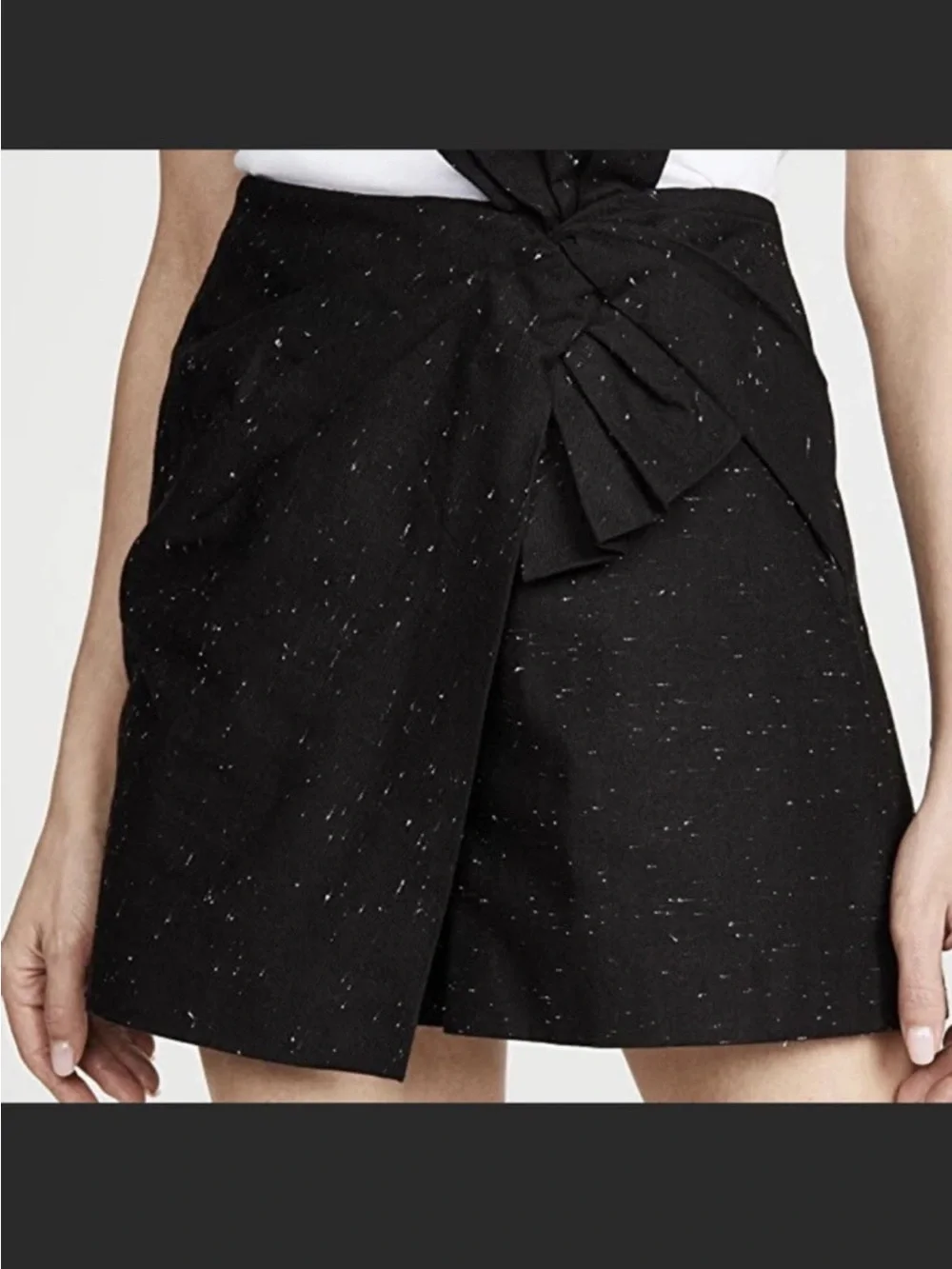 Rebecca Taylor Sub Denim Twill Bow Skort NWT